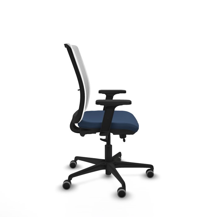 PIQUERAS Y CRESPO Silla de oficina Haches con mecanismo Sincro/Traslack Azul marino y Blanco PIQUERAS Y CRESPO Silla de oficina Haches con mecanismo Sincro/Traslack Azul marino y Blanco