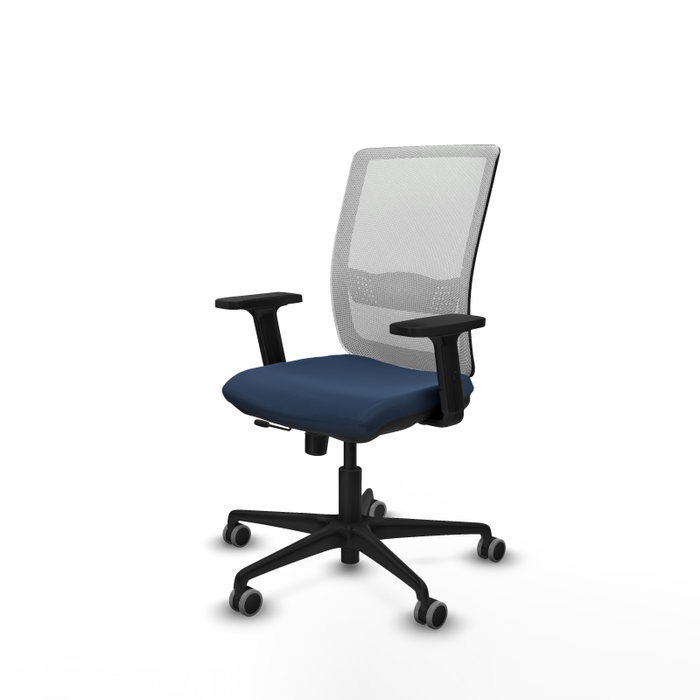 PIQUERAS Y CRESPO Silla de oficina Haches con mecanismo Sincro/Traslack Azul marino y Blanco PIQUERAS Y CRESPO Silla de oficina Haches con mecanismo Sincro/Traslack Azul marino y Blanco