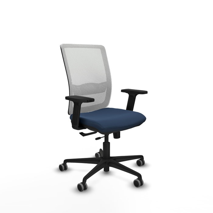 PIQUERAS Y CRESPO Silla de oficina Haches con mecanismo Sincro/Traslack Azul marino y Blanco PIQUERAS Y CRESPO Silla de oficina Haches con mecanismo Sincro/Traslack Azul marino y Blanco