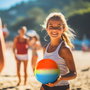 Balón de Voleibol Aktive Neo Splash Multicolor Neopreno (24 Unidades)