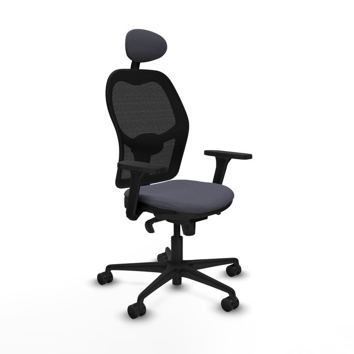 PIQUERAS Y CRESPO Silla de oficina Jorquera con mecanismo Sincro, brazos 3D y cabecero fijo PIQUERAS Y CRESPO Silla de oficina Jorquera con mecanismo Sincro, brazos 3D y cabecero fijo