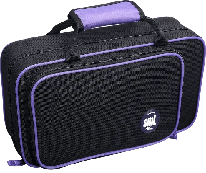 SML Clarinete Sib CL400 Boehm ABS Mecánica Alpaca Plateada 17 Llaves Con Estuche