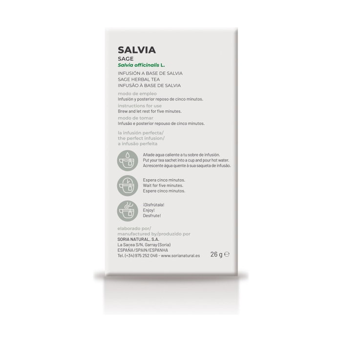 Soria Natural Infusión Salvia 20 filtros