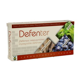 Tegor Defenter 40 cápsulas - Complemento alimenticio con patata africana, uva negra y brócoli