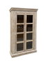 DKD Home Decor Vitrina Item Home Blanco 44 x 210 x 120 cm Mango Tallado a Mano Estilo Decape