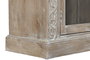 DKD Home Decor Vitrina Item Home Blanco 44 x 210 x 120 cm Mango Tallado a Mano Estilo Decape