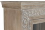 DKD Home Decor Vitrina Item Home Blanco 44 x 210 x 120 cm Mango Tallado a Mano Estilo Decape