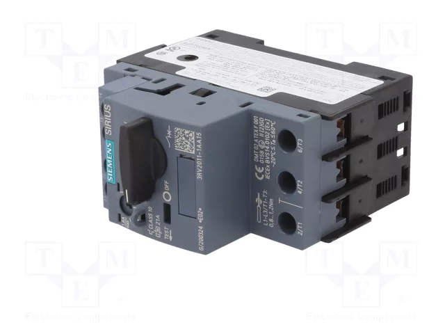 Siemens Interruptor de Motor 1-1.6A 3RV2011-1AA1 3RV20111AA15