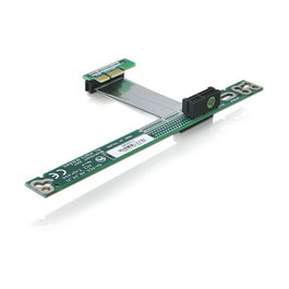 DeLOCK Riser Card PCI Express x1 to x1 con Cable Flexible de 7 cm - Adaptador Interno PCI