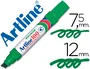 Artline Rotulador Permanente 100 Verde Punta Biselada Trazo 7.5-12mm