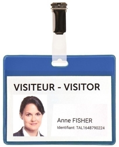 Funda Distintivo Tarifold Pvc Con Pinza 82,5X103Mm Azul Paquete De 25 Funda Distintivo Tarifold Pvc Con Pinza 82,5X103Mm Azul Paquete De 25
