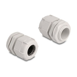 DeLOCK Prensa cables M25, 10 unidades, Gris
