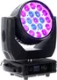 Algamlight Proyector Wash Zoom 19x15W RGBW Cabezal Móvil para Eventos y Escenarios