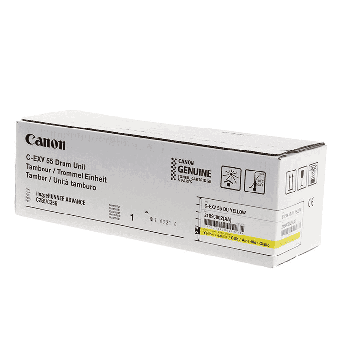 Canon 2189C002 Unidad de Tambor C-EXV55 de Color Amarillo - Código 2189C002/2189C002AA para Impresoras Láser Canon 2189C002 Unidad de Tambor C-EXV55 de Color Amarillo - Código 2189C002/2189C002AA para Impresoras Láser