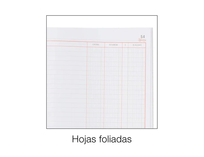 Miquelrius 3016 Libro de Cuentas Corrientes Folio 100 Hojas Cartone 70g
