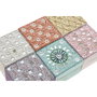 DKD Home Decor Set de 2 Joyeros de Mango y Acrílico Multicolor