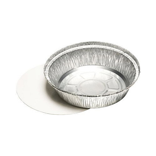 STARPAK Aluschalen con tapa de 23 cm, 1000 ml, plata STARPAK Aluschalen con tapa de 23 cm, 1000 ml, plata