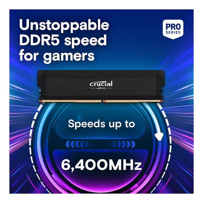 Crucial CP2K32G60C40U5B Kit de Memoria RAM DDR5 64GB (2x32GB) 6000MHz UDIMM CL40 con Disipador Crucial CP2K32G60C40U5B Kit de Memoria RAM DDR5 64GB (2x32GB) 6000MHz UDIMM CL40 con Disipador