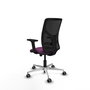 PIQUERAS Y CRESPO Silla de oficina Motilla con mecanismo Sincro/Traslack Morado y Negro