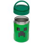 PUCKATOR Fiambrera Portátil Termo Creeper Minecraft 500ml, Acero Inoxidable, Doble Pared, A Prueba de Fugas