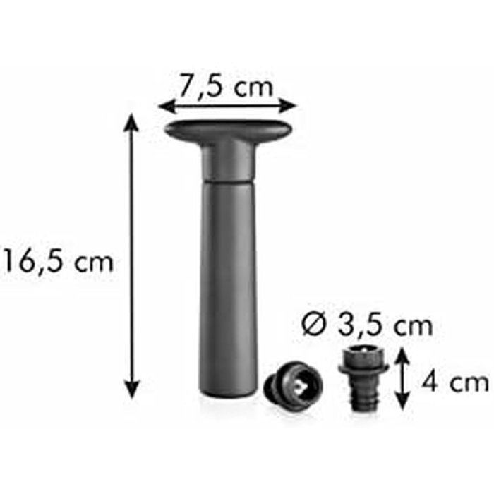 Tescoma Bomba de vacío uno vino + 2 tapones