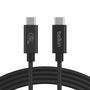 Belkin INZ004BT2MBK Cable USB USB4 Gen 2x2 2 m USB C Negro, 20 Gbit/s, 240W Power Delivery
