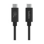 Belkin INZ004BT2MBK USB4 Cable USB-C a USB-C 240W Carga 20 Gbps Datos Thunderbolt Compatible Negro 2 Metros
