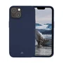 DBramante1928 Funda para iPhone 14 (6.1") de Silicona Azul - Compatible con Carga Inalámbrica, Resistente a Impactos y Rayones, Hecha de Plástico Reciclado