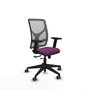 PIQUERAS Y CRESPO Silla de oficina Motilla con mecanismo Sincro/Traslack, Morado y Gris
