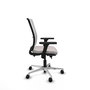 PIQUERAS Y CRESPO Silla de oficina Haches Blanca con Mecanismo Sincro/Traslack y Brazos 3D