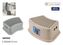 Inde Step Multiusos Confortime, Escalón o Banco, Dimensiones 33 x 24 x 13 cm (Alto x Ancho x Largo), Acero (12 Unidades)
