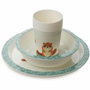 Thermobaby Mi primer set de comida para microondas - Castor - Plato, bol, taza