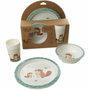Thermobaby Mi primer set de comida para microondas - Castor - Plato, bol, taza