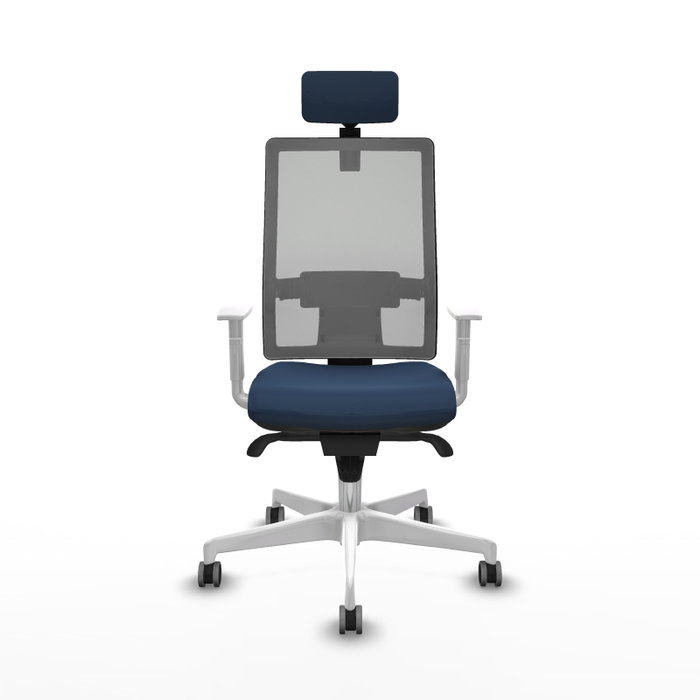 PIQUERAS Y CRESPO Silla de oficina Horna con mecanismo Sincro, Azul marino y Gris PIQUERAS Y CRESPO Silla de oficina Horna con mecanismo Sincro, Azul marino y Gris