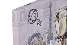 DKD Home Decor Cuadro 3 x 60 x 60 cm Multicolor Gris Lienzo MDF