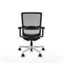 PIQUERAS Y CRESPO Silla de oficina Haches con mecanismo Sincro/Traslack Blanco y Gris