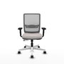 PIQUERAS Y CRESPO Silla de oficina Haches con mecanismo Sincro/Traslack Blanco y Gris