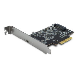 Inter-Tech Tarjeta adaptadora PCIe x4 a USB 3.2 ARGUS KC-008