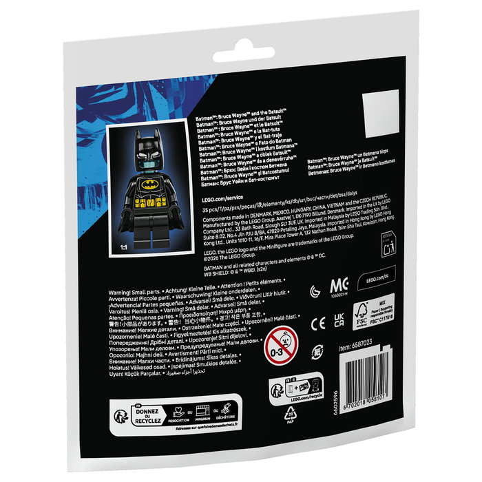 LEGO 30726 Super Heroes Batman: Bruce Wayne und der Batsuit (Polybag) Set de Construcción 35 Piezas, 7+ Años, Multicolor