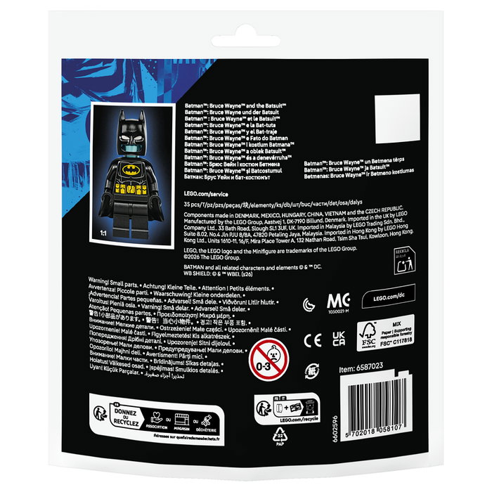 LEGO 30726 Super Heroes Batman: Bruce Wayne und der Batsuit (Polybag) Set de Construcción 35 Piezas, 7+ Años, Multicolor
