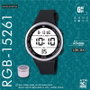 G&B TIME Reloj digital Gbody LCD con luz LED blanca