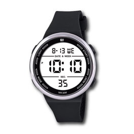 G&B TIME Reloj digital Gbody LCD con luz LED blanca