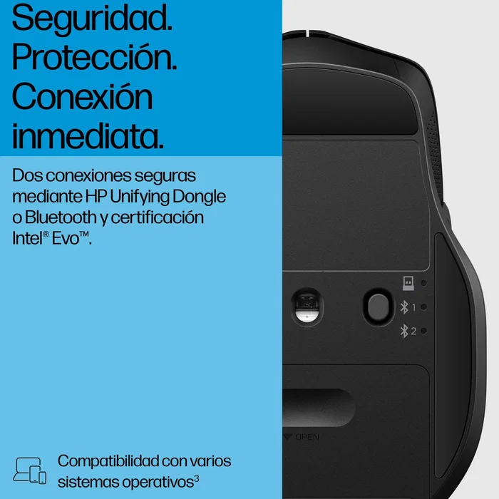 HP 685 Comfort Dual-Mode Mouse Negro