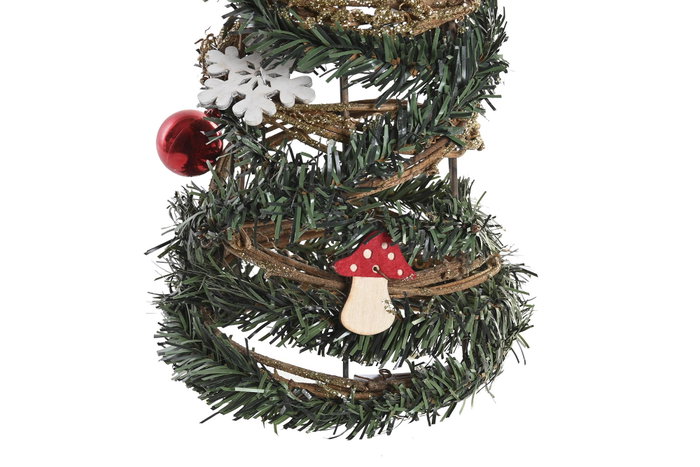 DKD Home Decor Árbol de Navidad Natural Verde 14 x 51 x 14 cm (2 Unidades) DKD Home Decor Árbol de Navidad Natural Verde 14 x 51 x 14 cm (2 Unidades)