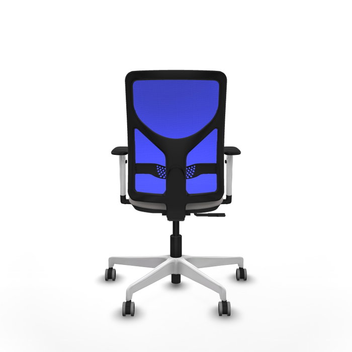 PIQUERAS Y CRESPO Silla de oficina Motilla con mecanismo Sincro, Blanco y Azul PIQUERAS Y CRESPO Silla de oficina Motilla con mecanismo Sincro, Blanco y Azul
