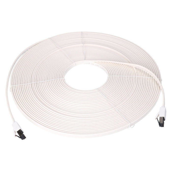 Extralink LAN Patchcord Cat.8 U/FTP 20M 40G Plano Blanco Extralink LAN Patchcord Cat.8 U/FTP 20M 40G Plano Blanco