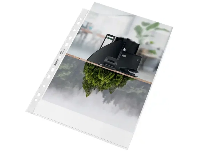 Leitz Recycle Funda Multitaladros DIN A4 Piel Naranja 100 mc