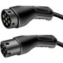 LogiLink Cable de carga para vehículo eléctrico Type 2 Espiral 22kW 5m Negro + Bolsa