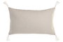 DKD Home Decor Cojín de Algodón Natural y Blanco 30x50 cm
