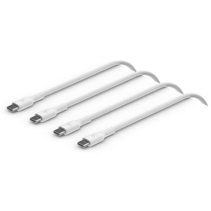 Belkin BoostCharge Cable USB-C a USB-C 2.0 de 1m (Pack 2) Blanco Belkin BoostCharge Cable USB-C a USB-C 2.0 de 1m (Pack 2) Blanco